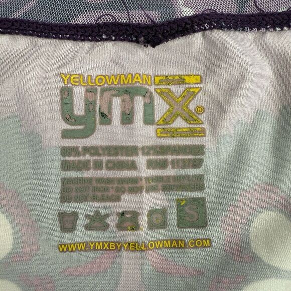 YMX YellowMan Cycling Tank Top Lightweight Sz S Purple Paisley Athletic Workout - Picture 7 of 9